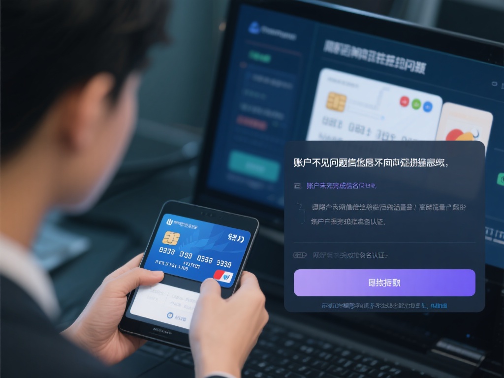 另一个常见原因是账户信息不完整或有误。比如，绑定的