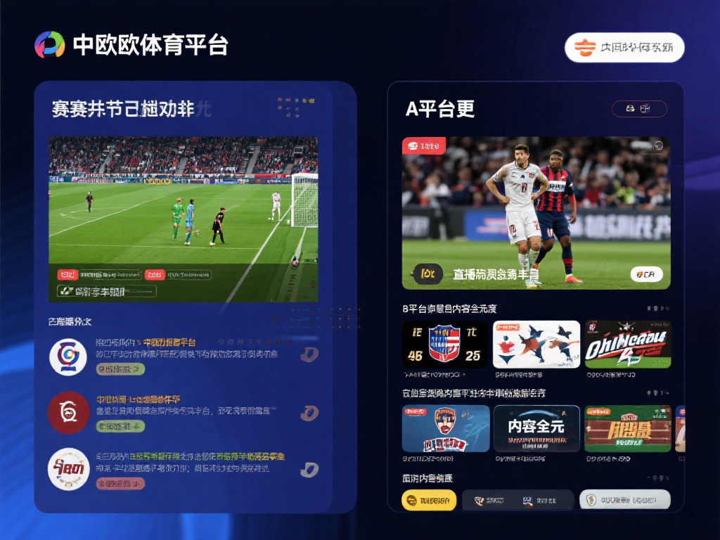 内容丰富度
中欧体育平台在赛事种类上占优，尤其是